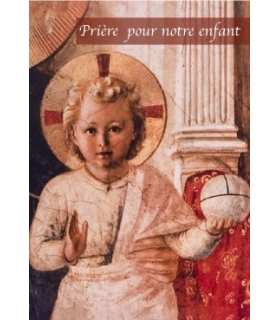 Lot de cartes de prière "Prière pour notre enfant" 
