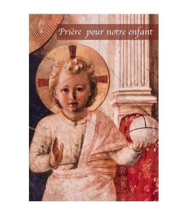 Lot de cartes de prière "Prière pour notre enfant" 