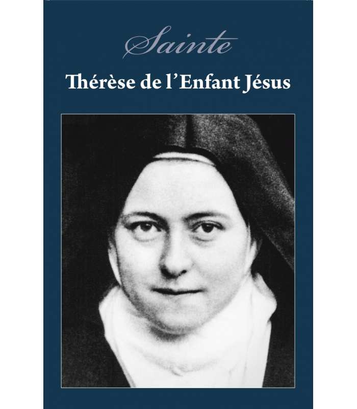 1 Poster / affiche Sainte-Therese religieuse (fond bleu)