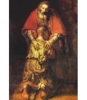 Lot de cartes "Guéris-moi Seigneur" - Le fils prodigue de Rembrandt