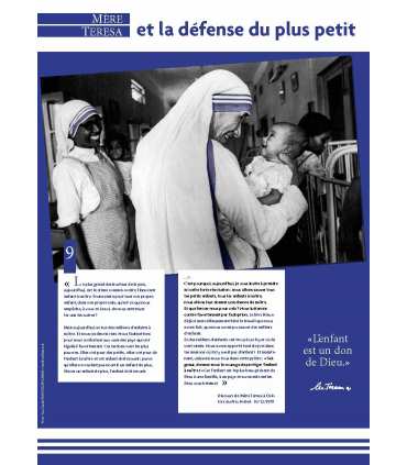 Canonisation de Mère Teresa le 4 septembre 2016 à Rome par le Pape François (Série de 10 affiches)