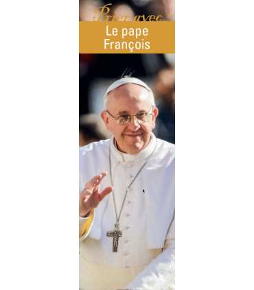 Lot de 10 Signet "Prier avec" Le pape François version 2