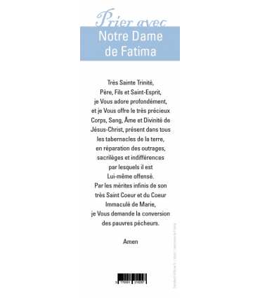 Lot de 10 Signets "Prier avec" Notre Dame de Fatima