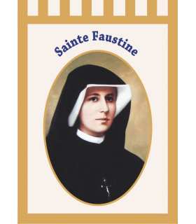 Bannière Sainte Faustine (BA16-0009)