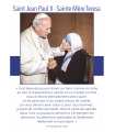 Poster Saint Jean-Paul II - Sainte Mère Teresa 