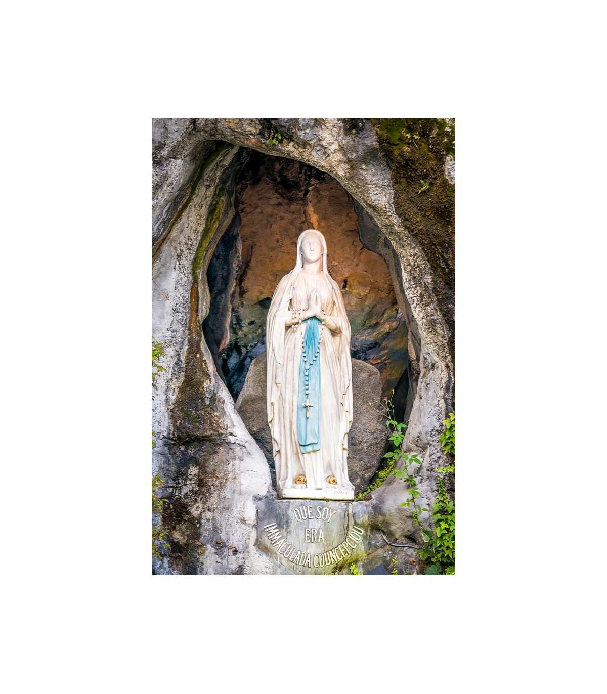 Affiche Grand Format Vierge Marie De La Grotte De Lourdes Gf15 0026