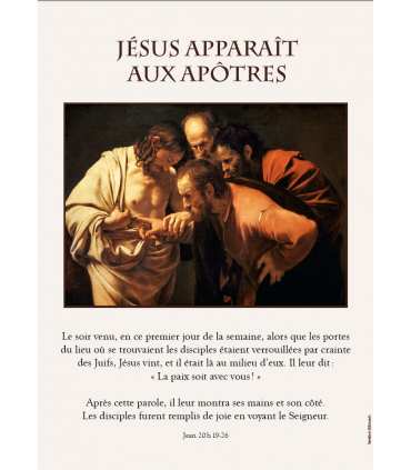 Chemin de Lumière, apparitions de Jésus - Vialucis (Série de 6 affiches)