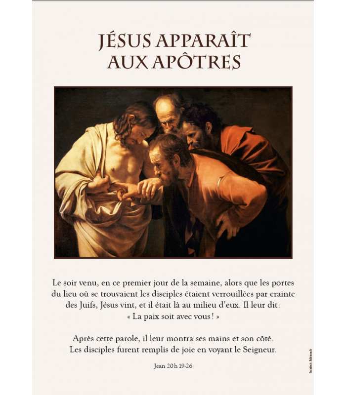 Poster Jésus apparait aux Apôtres