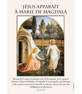 Poster Jésus apparait à Marie de Magdala