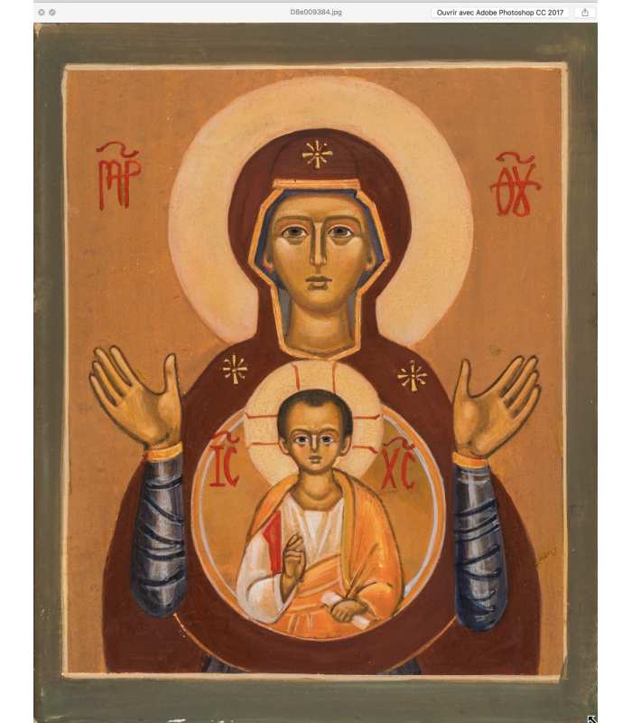 Grand format "Icône de Marie, Mère de Dieu" 