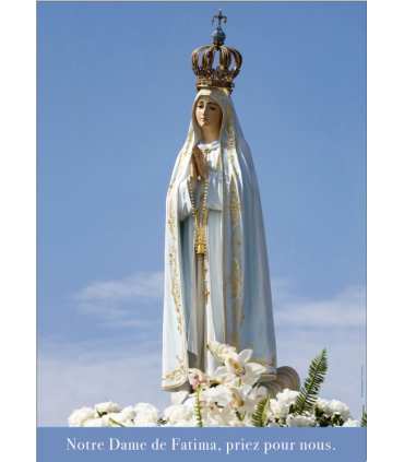 Poster "Notre Dame de Fatima priez pour nous"