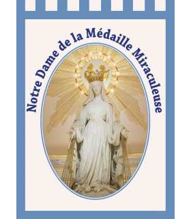 Bannière Notre Dame de la Médaille Miraculeuse Rue du Bac (BA16-0027)