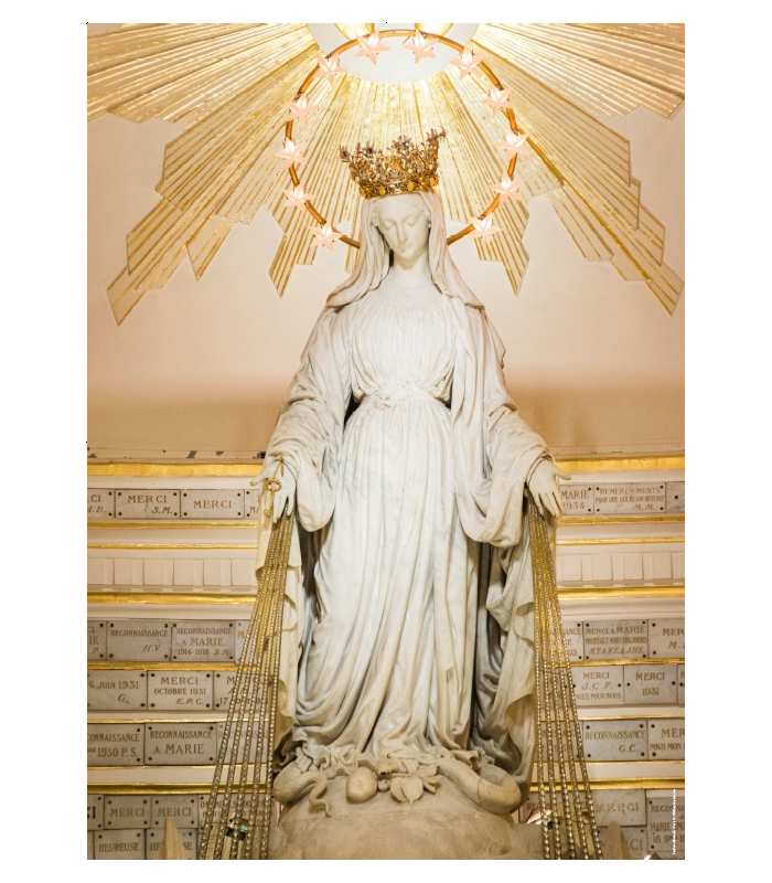  Vierge de la chapelle de la Médaille Miraculeuse rue du Bac