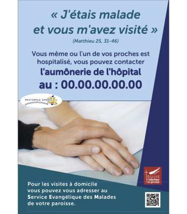Poster SEM service évangélique des malades - personnalisable (PO15-0098)