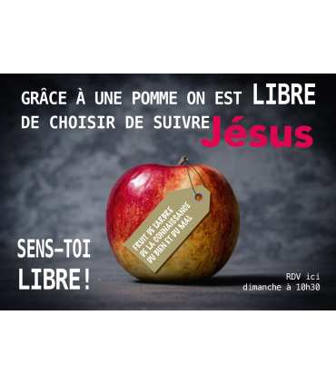 Poster mission "Grace a une pomme..."