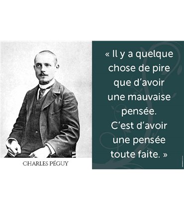 Poste Citation  Charles Péguy