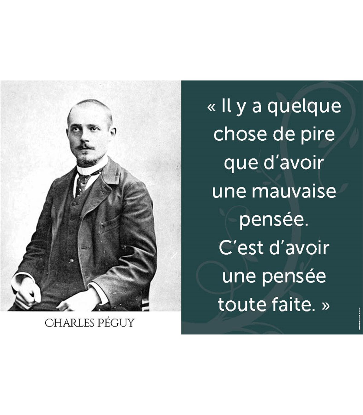 Poste Citation Charles Peguy