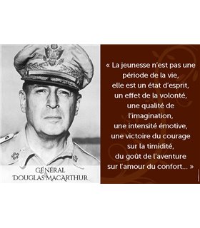 Poster citation Général Douglas MacArthur