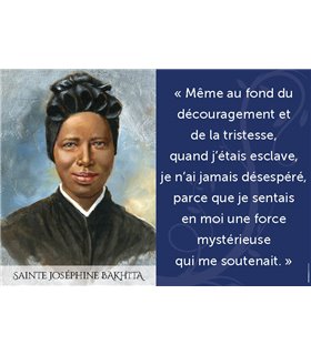 Poster citation Sainte Josephine Bakhita