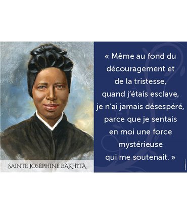 Poster citation Sainte Josehine Bakhita