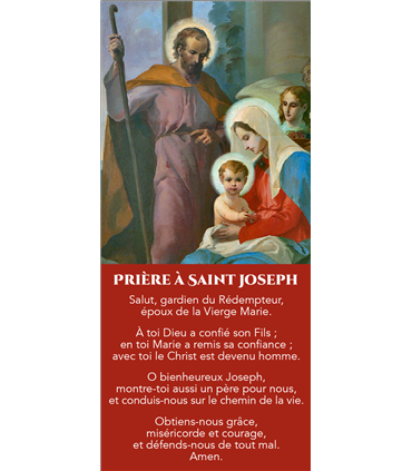 Bâche Saint Joseph - Prière Année St Joseph 