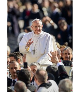 1 affiche grand format du Pape François version couleurs