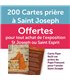 Bon cadeaux : 200 cartes de Prière offertes au valeur de 22 euro "Prière à St Joseph-2021" (CA15-0020cx)