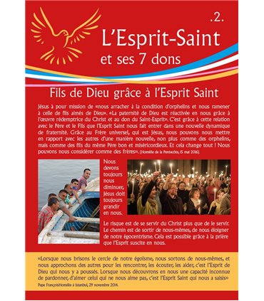 L'Esprit Saint - version "rouge" (Série de 14 affiches) (EX15-0023)