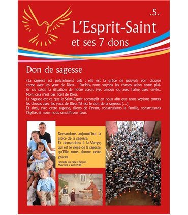 L'Esprit Saint - version "rouge" (Série de 14 affiches) (EX15-0023)