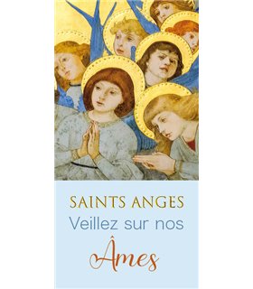 Carte communion-Saints Anges, veillez sur nos âmes