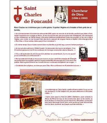 Saint Charles de Foucauld (Série de 11 affiches)
