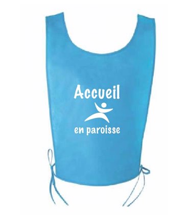 Chasuble dossard Accueil en paroisse