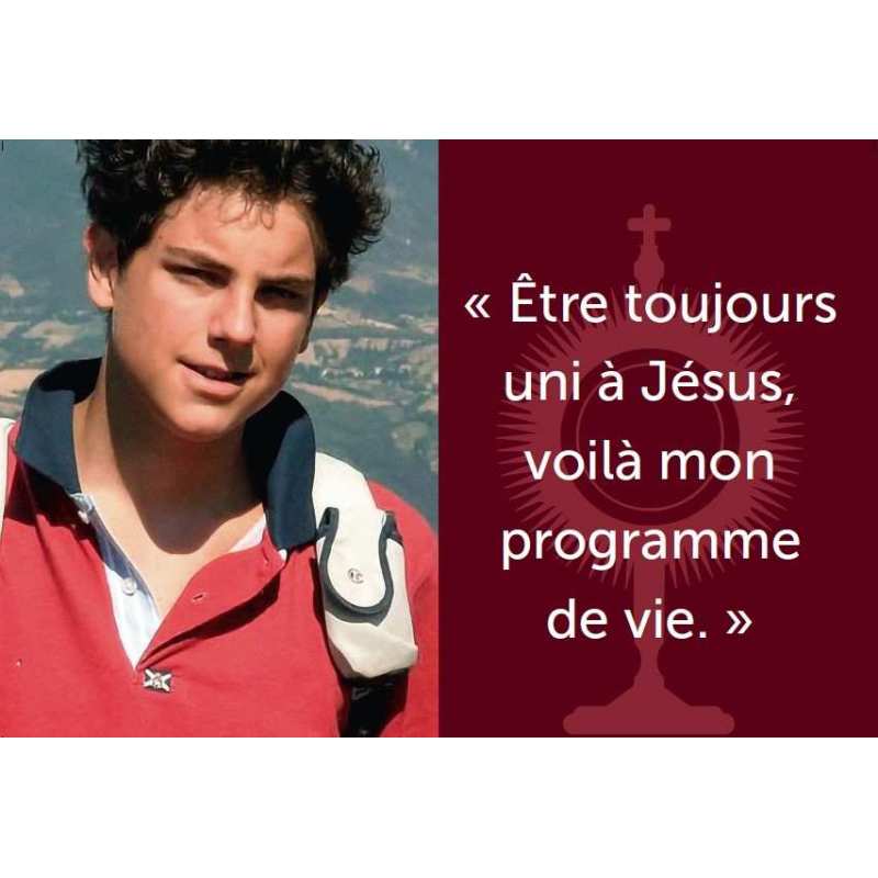 Poster citation de St Carlo Acutis