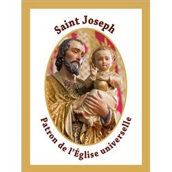 Bannière Saint Joseph (Statue avec l'Enfant Jésus)