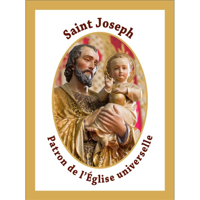 Bannière Saint Joseph (Statue avec l'Enfant Jésus)