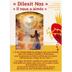 5 affiches 'Dilexit Nos' - Encyclique Pape François sur le Sacré-Coeur