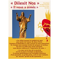 5 affiches 'Dilexit Nos' - Encyclique Pape François sur le Sacré-Coeur