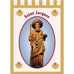 Saint Jacques Apôtre (St Jacques de Compostelle sur fresque)