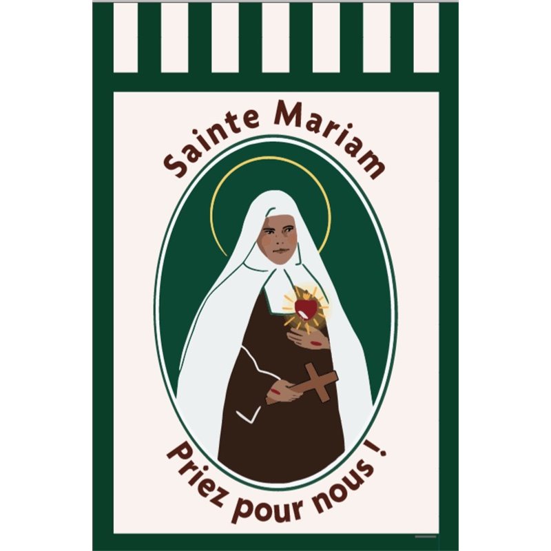 Bannière Sainte Mariam de Jésus Crucifié (BA16-0043)