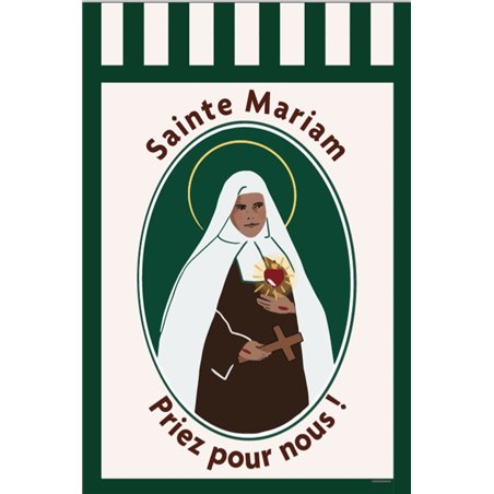 Bannière Sainte Mariam de Jésus Crucifié (BA16-0043)