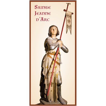 Sainte Jeanne d'Arc - v2 (statue, Eglise St Jean Baptiste, fond beige)