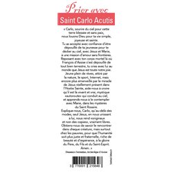 Signet "Prier avec" Saint Carlo Acutis