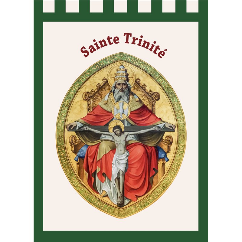 Bannière 'ROUGE' Sainte Trinité (BA16-0026-VERTE)