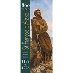 Saint François d'Assise - Jubilé 2026 (800ans : 1182-2026) - Rollup/Kakémono