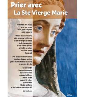 8 affiches prier avec  Saint François d'Assise, Charles de Foucauld,