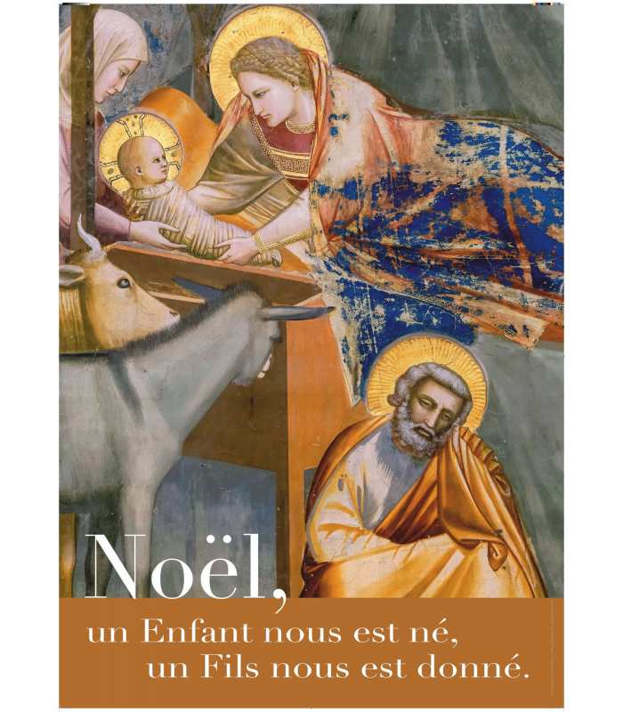 Poster "Noël, un enfant nous est né, un fils nous est donné - Giotto"