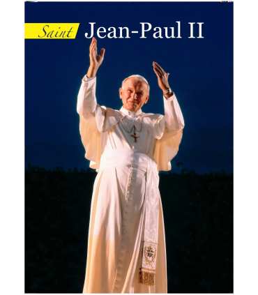 Poster St Jean-Paul-II (version 1) (fond-bleu-fonce)