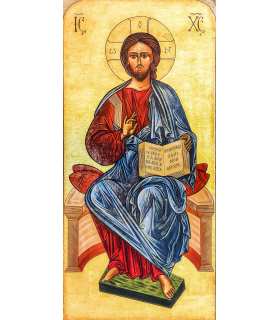 Christ pentocrator icone benedictines du mont des oliviers