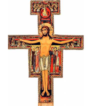 Grand Format CROIX de San Damiano de Saint François (ANCIEN)