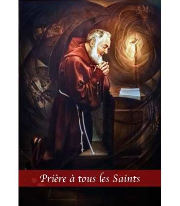Lot de cartes Prière "Prière aux âmes bienheureuses de Padre Pio" 